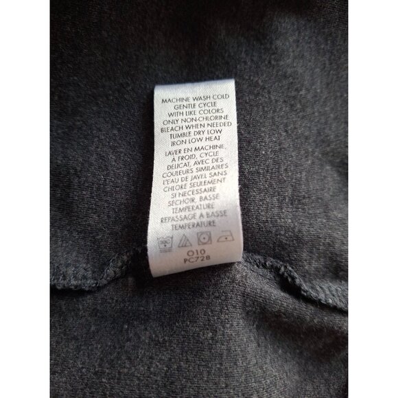 Calvin Klein Mens V Neck T Shirt L Dark Gray Plain Grunge Streetwear Goth - Picture 5 of 7